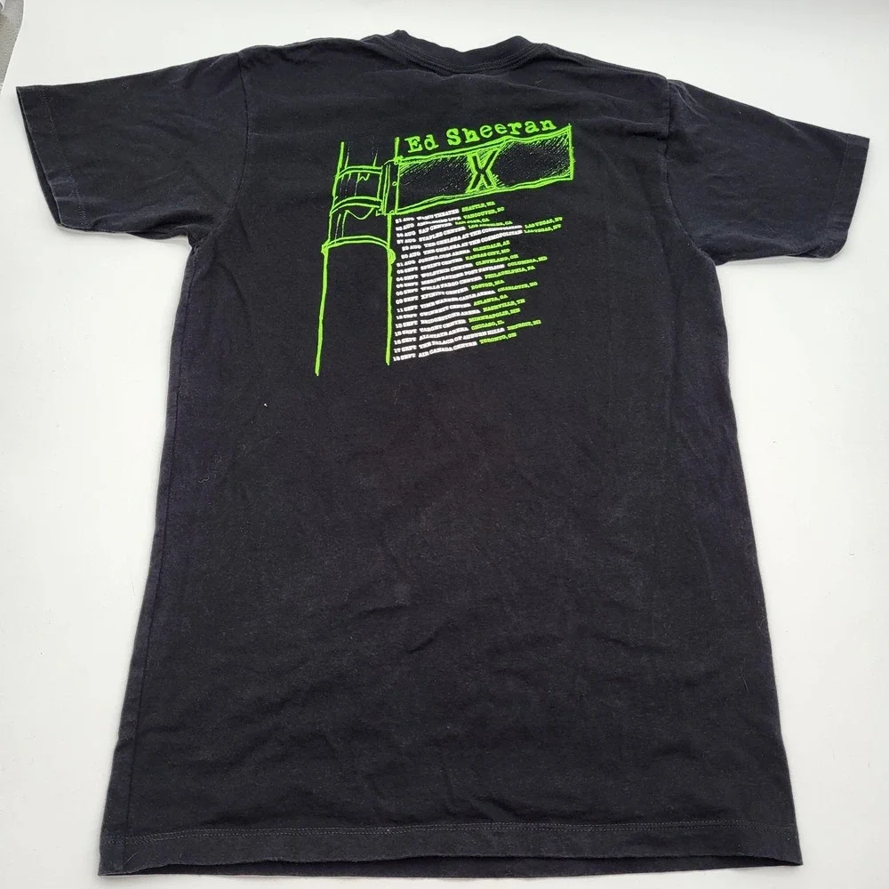 Ed Sheeran X Multiply Tour T-Shirt Size Small Black Double-Sided Concert Tee - Picture 3 of 9